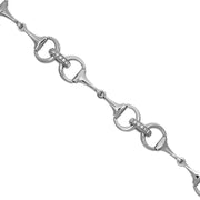 925 Silver Snaffle Bit Bracelet from our Handmade Equestrian Jewellery Collection. Ref: AEB004 - Paul Wright Jewellery