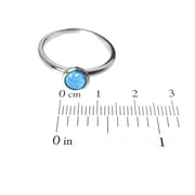 Blue Opal Stacking Ring - Paul Wright Jewellery