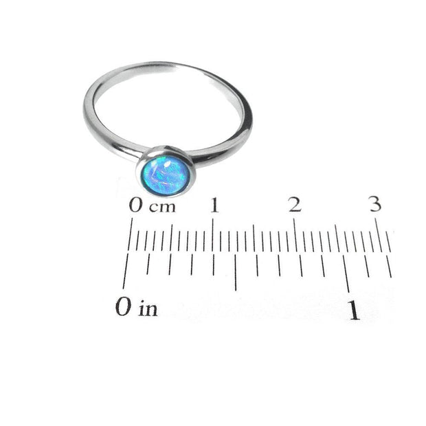 Blue Opal Stacking Ring - Paul Wright Jewellery