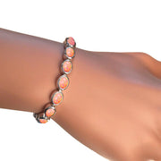 Coral Pink Opal Bracelet - Paul Wright Jewellery