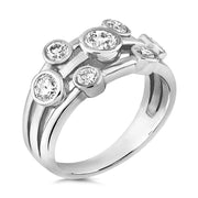 CZ Diamond Bubble Ring - Paul Wright Jewellery