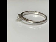 Silver CZ Diamond Stacking Ring