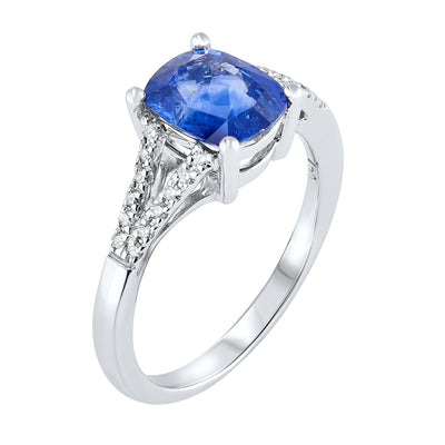 18ct Gold Sapphire & Diamond Ring 1.95ct - Paul Wright Jewellery