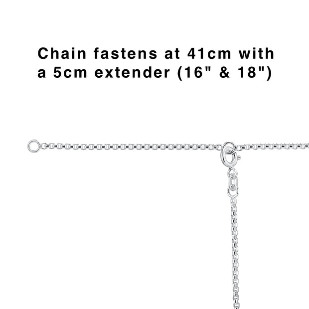 Adjustable silver pendant chain