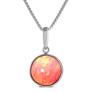 Coral Pink Opal Pendant - Paul Wright Jewellery