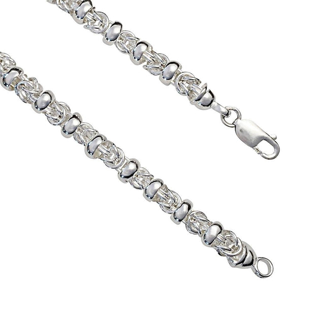 Handmade Silver Fancy Link Necklace - Paul Wright Jewellery