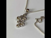 CZ Diamond Bubble Pendant Necklace