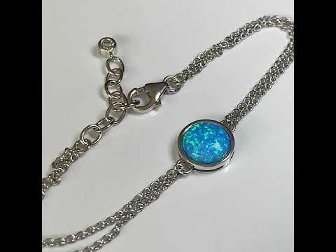 Single Blue Opal Bracelet