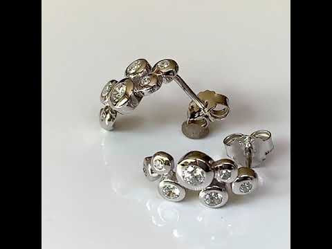 CZ Diamond Bubble Earrings
