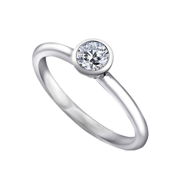 Silver CZ Diamond Stacking Ring - Paul Wright Jewellery