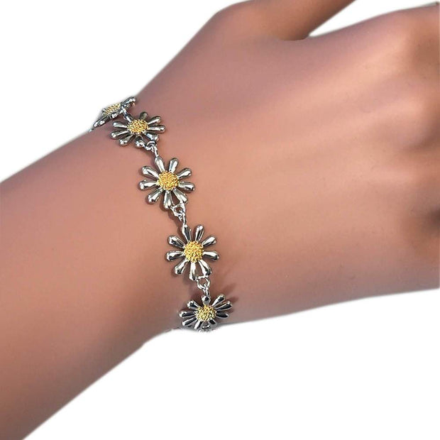 Silver Daisy Chain Bracelet - Paul Wright Jewellery
