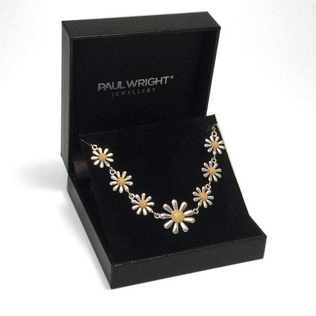 Silver Daisy Chain Necklace - Paul Wright Jewellery