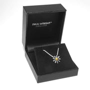 Silver Daisy Necklace 13mm - Paul Wright Jewellery