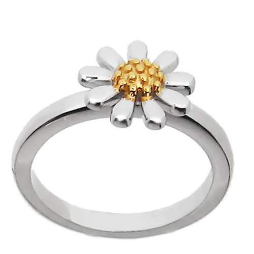 Silver Daisy Ring 10mm - Paul Wright Jewellery
