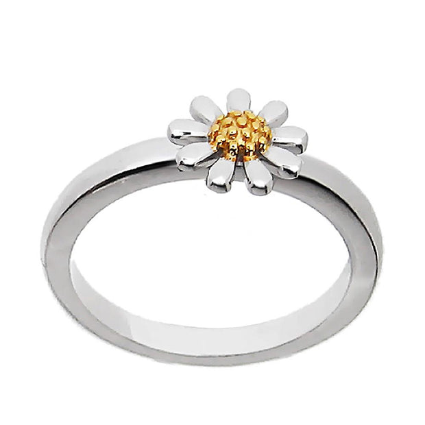 Silver Daisy Ring 7mm - Paul Wright Jewellery