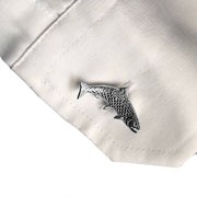 Silver Fish Cufflinks - Paul Wright Jewellery