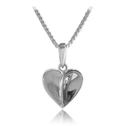 Stylised Heart Shaped Pendant in 925 Sterling Silver Ref AE-P5008 - Paul Wright Jewellery